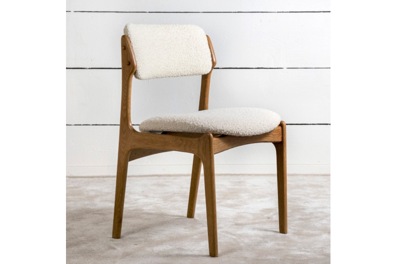 1960's Scandinavian solid oak chair
