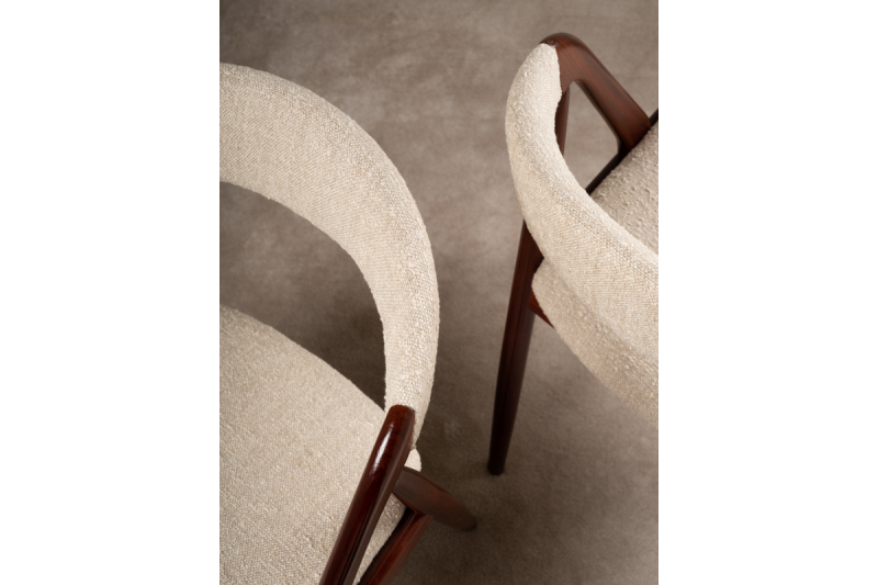 12 Scandinavian chairs in solid teak 1960