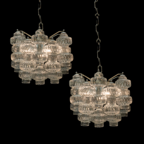 Murano glass chandeliers from the 70s.