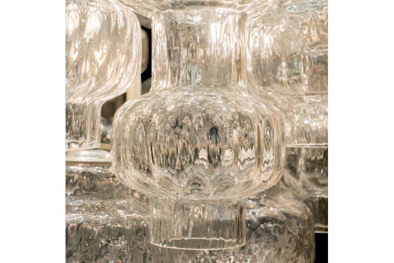 Lustres en verres de Murano années 70