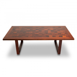 Scandinavian coffee table in rosewood...