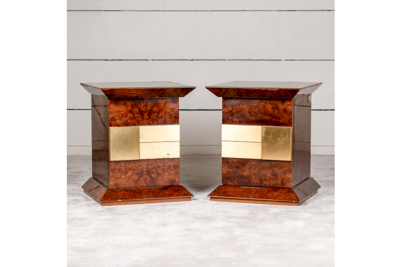 Pair of bedside tables - Luciano Frigerio 1970