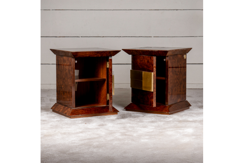 Pair of bedside tables - Luciano Frigerio 1970