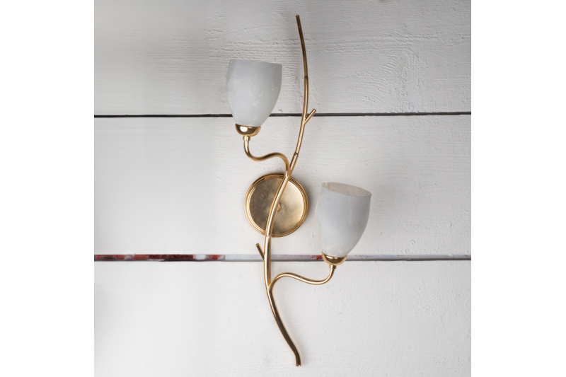 Two-branch wall light - Italy 1970