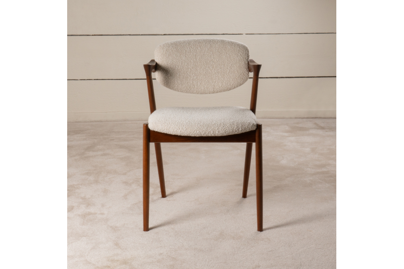 Set of 10 Scandinavian teak chairs 1960