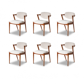 Bel ensemble 6 chaises scandinaves en...