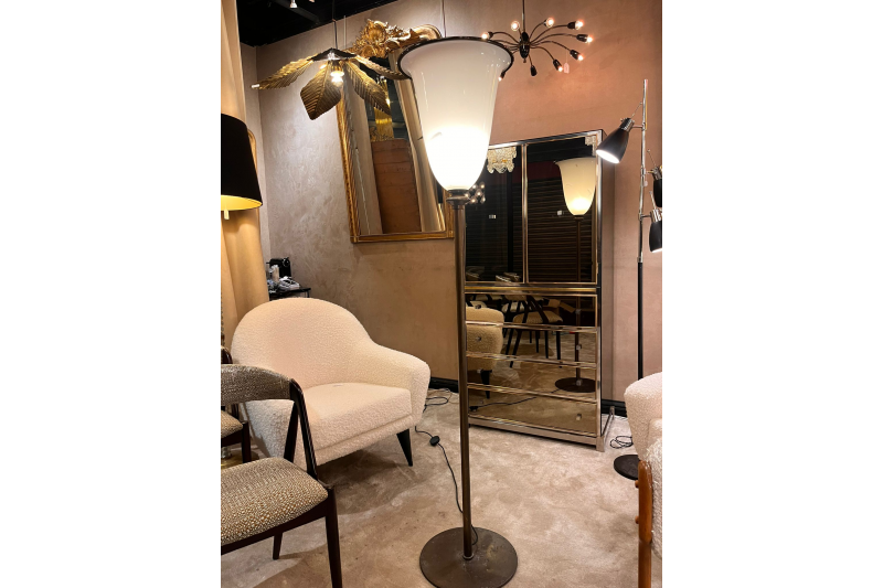 Elegant lampadaire italien de Barovier & Toso 1970