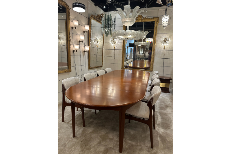 1960 Very large Scandinavian oak table