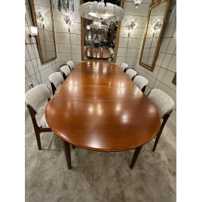 1960 Very large Scandinavian oak table