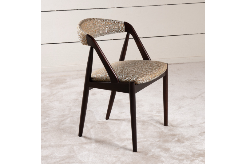 Set of 10 dark teak chairs by Kai Kristiansen