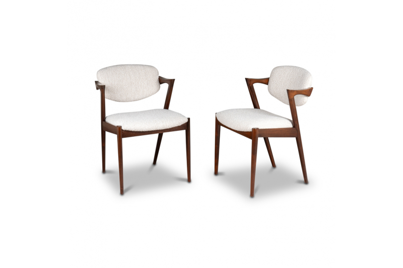 Ensemble de 6 Chaises Kai Kristiansen en palissandre 1960