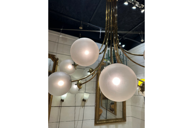 Très grand Lustre Italien des années 70