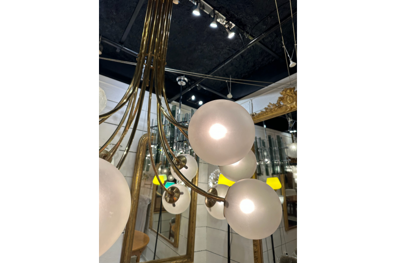 Très grand Lustre Italien des années 70