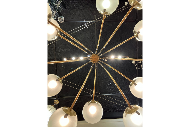 Très grand Lustre Italien des années 70