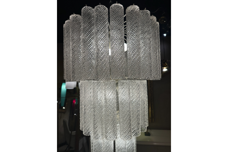 1970 Murano glass cascade chandelier