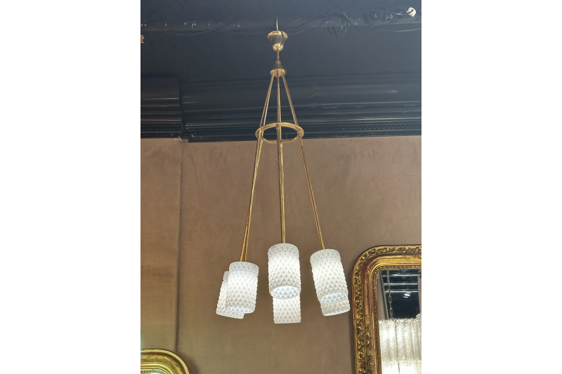 Elegant Murano glass chandelier - Italy 1970