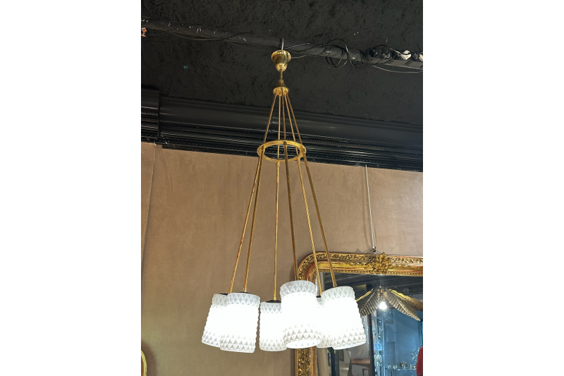 Elegant Murano glass chandelier - Italy 1970