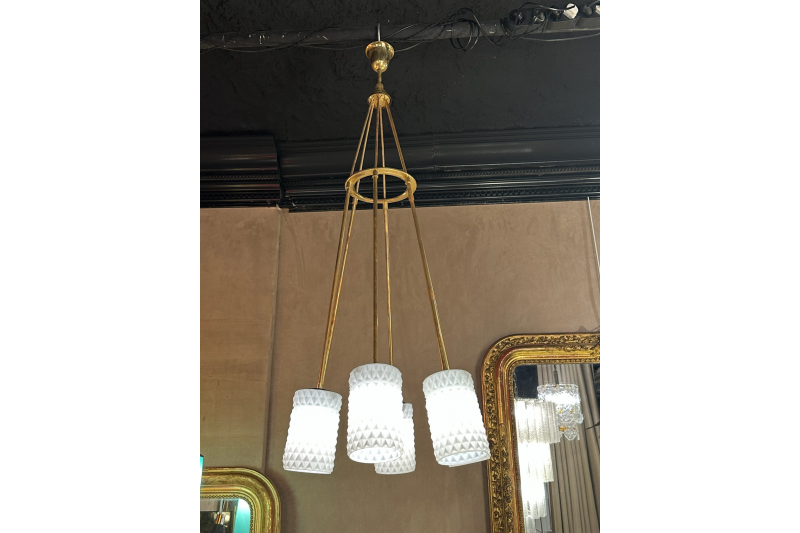 Elegant Murano glass chandelier - Italy 1970