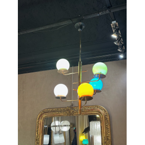 1970 Italian Murano colored glass...