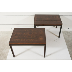 Pair of solid rosewood coffee tables...