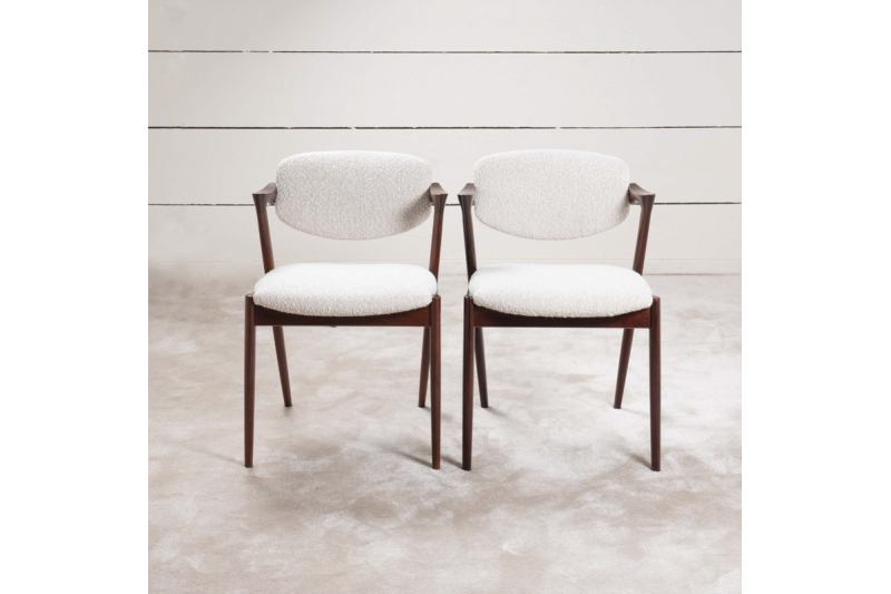 1960 Set of 8 Scandinavian teak chairs