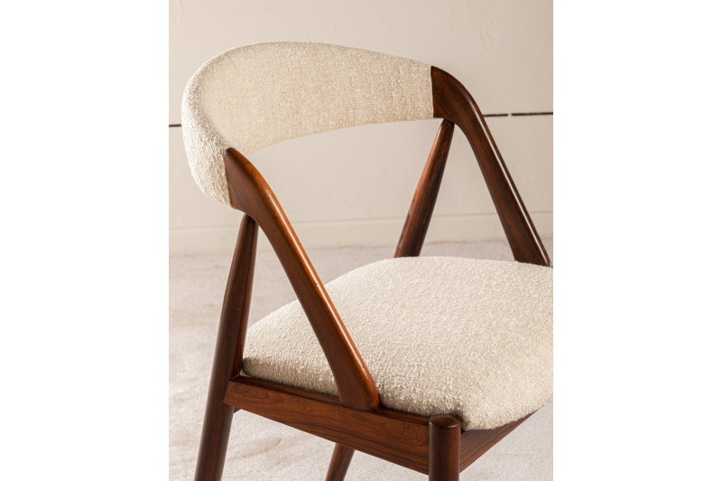 6 Chaises de Kai Kristiansen en palissandre