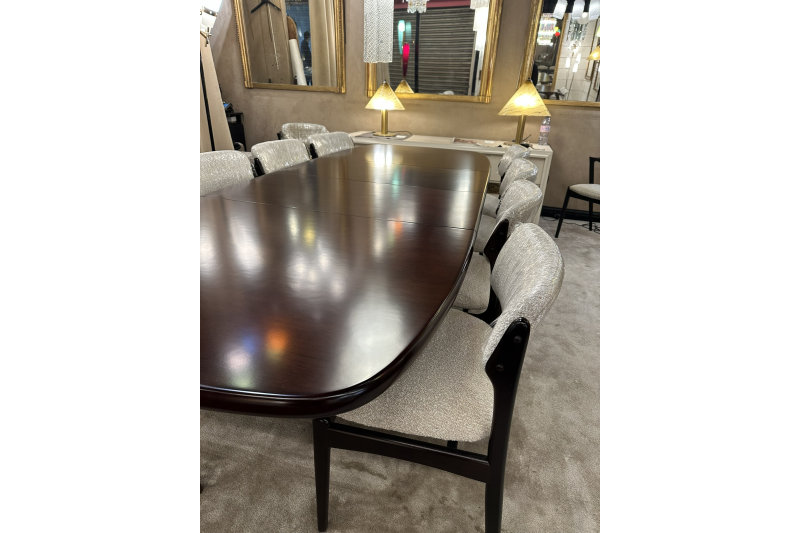 Table scandinave en palissandre 8-10