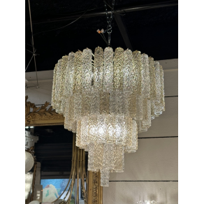 Lustre de Murano en verres bicolores
