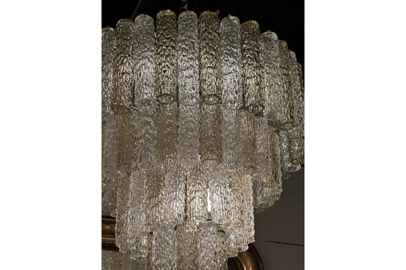 Lustre de Murano en verres bicolores
