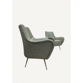 Pair of small armchairs, fully...