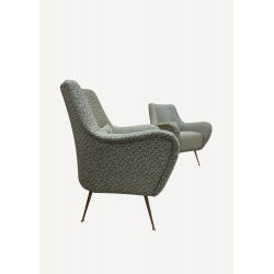 Paire de petits fauteuils entièrement...