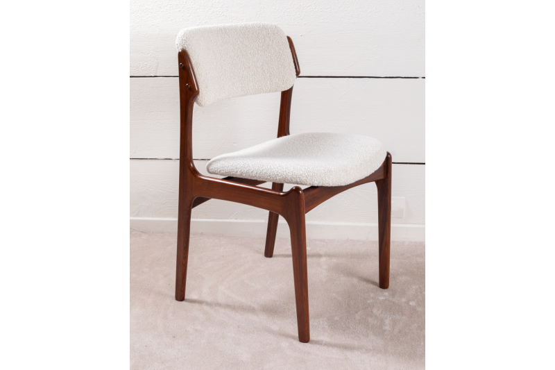6 fully restored Scandinavian rosewood chairs 1960
