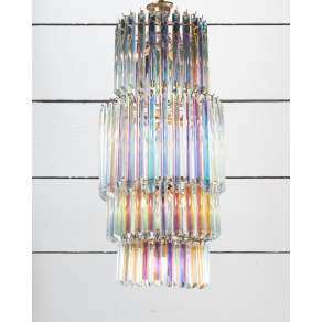 Lustre Arc en Ciel, verre de Murano -...
