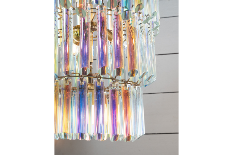 Lustre Arc en Ciel, verre de Murano - Italie XXe