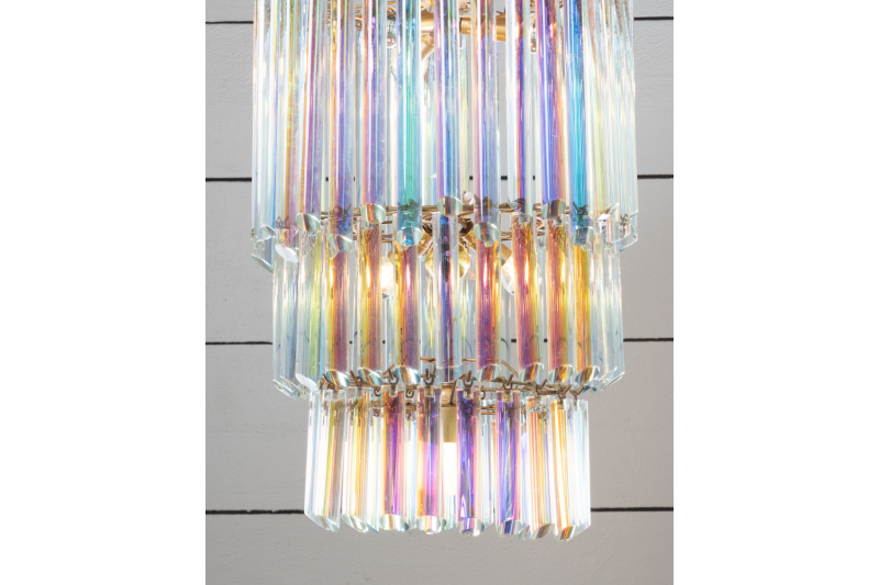 Lustre Arc en Ciel, verre de Murano - Italie XXe