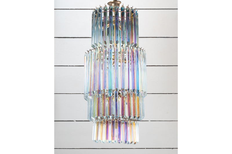 Lustre Arc en Ciel, verre de Murano - Italie XXe