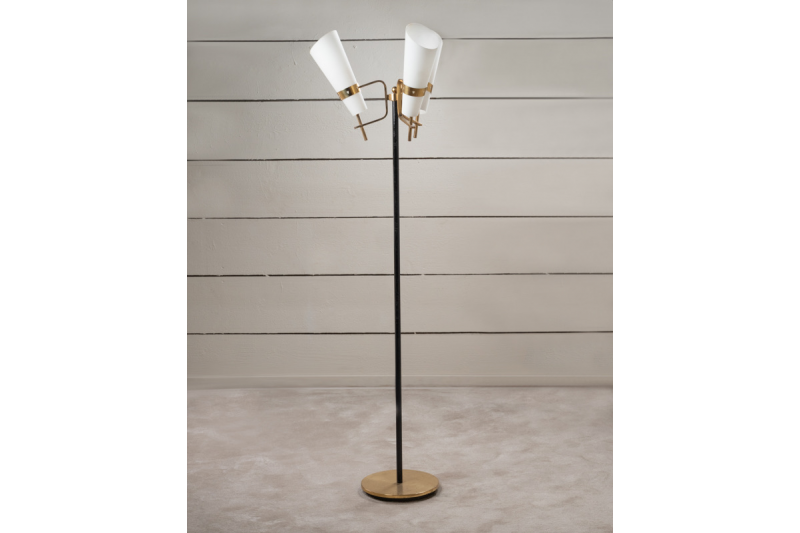 Lampadaire italien, 3 cônes,  XXe siècle