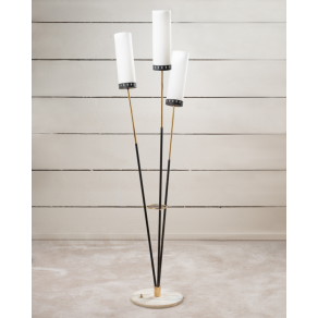 Lampadaire italien, 3 branches, 1970