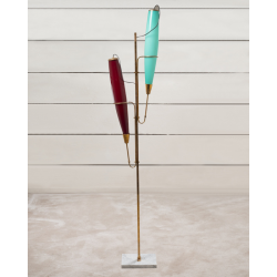 Large Italian Floor Lamp in Blue and...