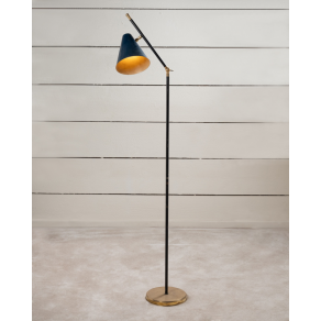 Lampadaire de Stilnovo en laiton...
