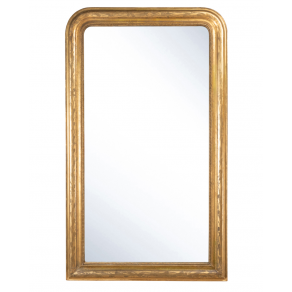 Miroir Louis Philippe, bois doré,...