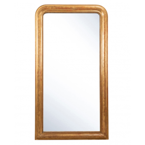 Miroir de cheminée en bois doré Louis...