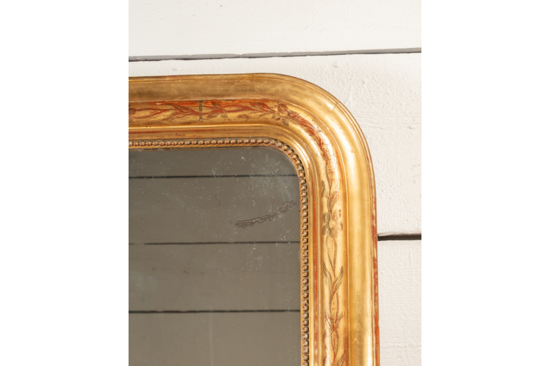 Miroir de cheminée Louis Philippe, XIXe, H.141 L.87