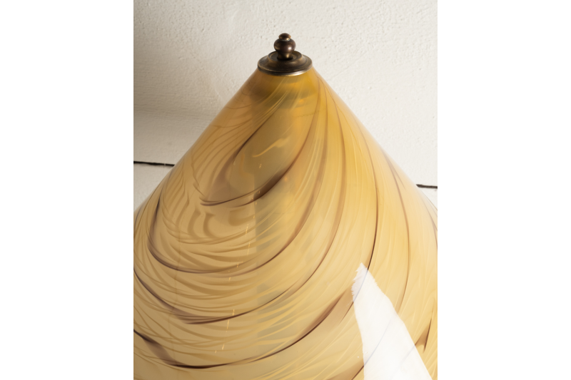 Grande lampe en verre de Murano, années 70
