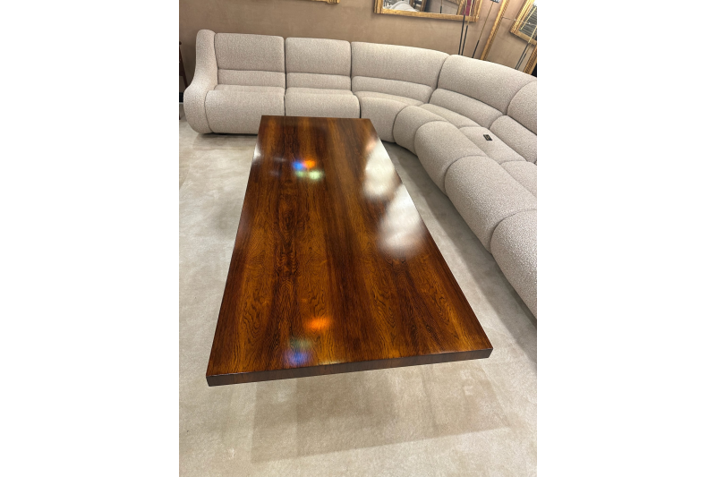 Table basse par Aasbjerg Johannes par Illums Boligus plateau en palissandre 1960