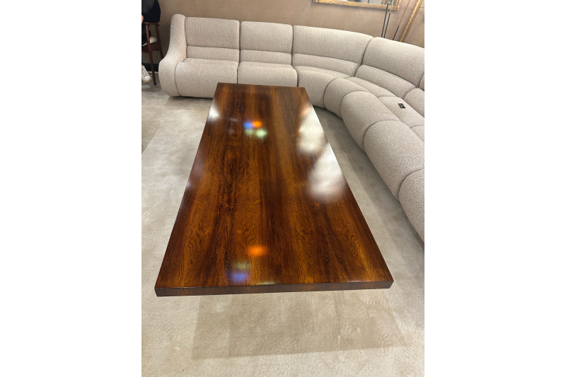 Table basse par Aasbjerg Johannes par Illums Boligus plateau en palissandre 1960