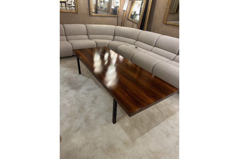 Table basse par Aasbjerg Johannes par Illums Boligus plateau en palissandre 1960