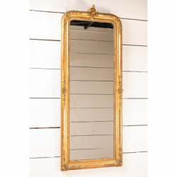 Miroir en bois doré H.173 cm x L.68 cm