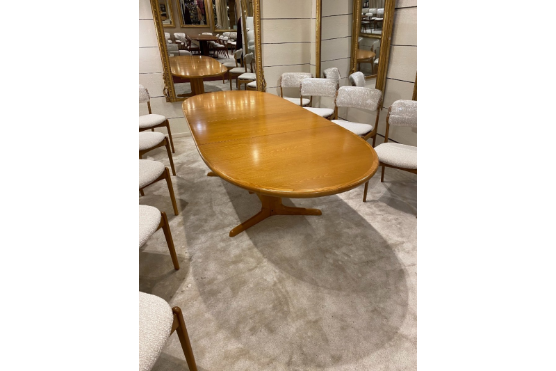 Grande table scandinave en hêtre 100 x225 cm