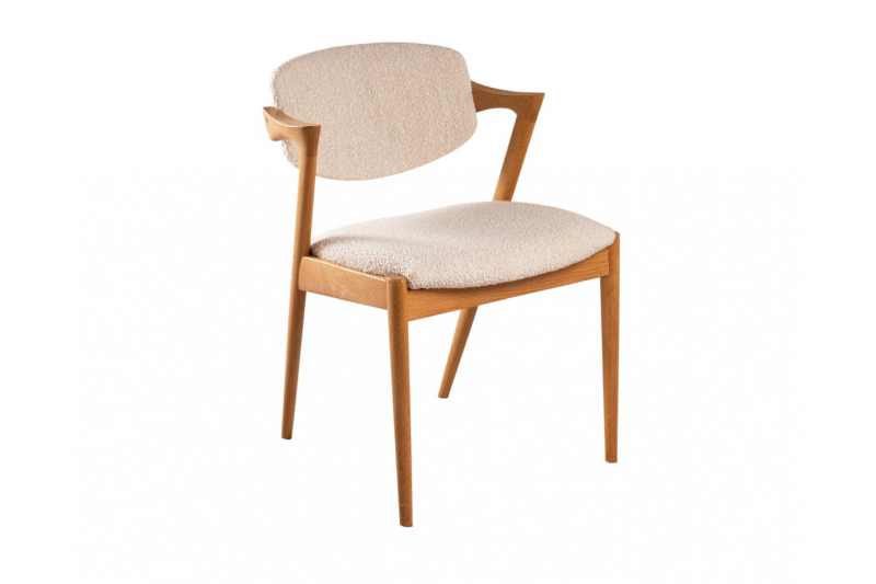 12 Solid oak chairs 1960